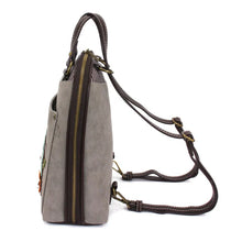 Load image into Gallery viewer, Chala Convertible Backpack Purse - Daisy Gray
