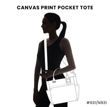 Load image into Gallery viewer, Chala Canvas Print Pocket Tote - Sunflower
