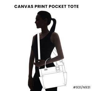 Chala Canvas Print Pocket Tote - Sunflower