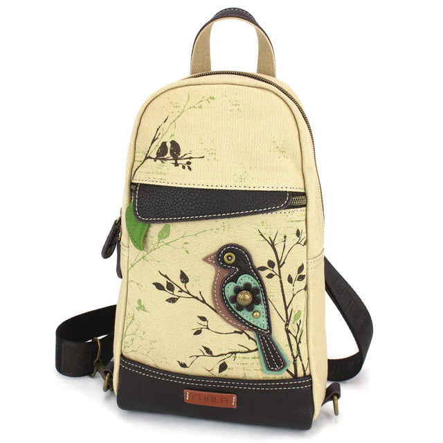 Chala Canvas Sling Bag - Bird
