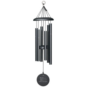 Always Loved Pawprint 27" Corinthian Bells® Windchime in Black