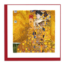 Load image into Gallery viewer, The Lady in Gold - Klimt Quilling Card
