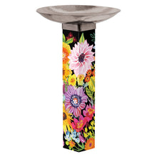 Load image into Gallery viewer, Wild Garden Bird Bath Art Pole
