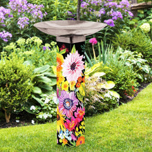 Load image into Gallery viewer, Wild Garden Bird Bath Art Pole
