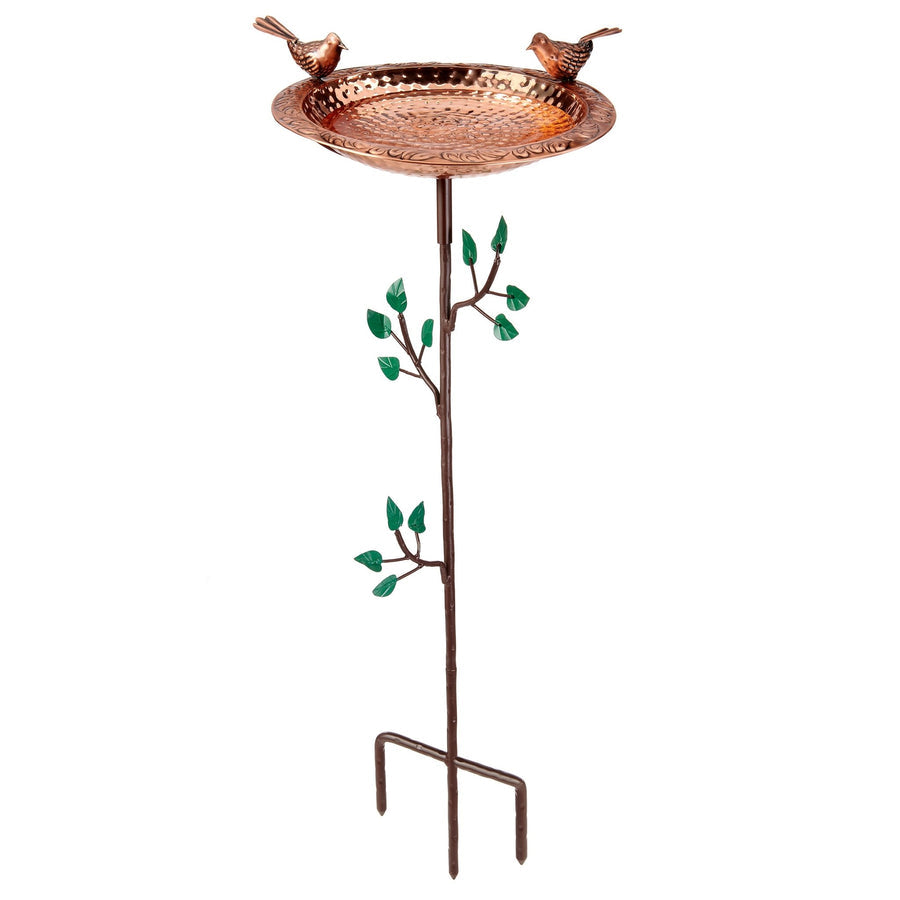 Bird Bath with Tree Pole - one Bird