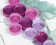 Load image into Gallery viewer, Quilled Purple Grapes &amp; Bluebirds Greeting Card
