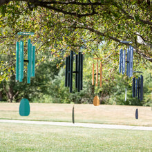 Load image into Gallery viewer, Bells of Paradise - Monochrome Blue Windchime 32"
