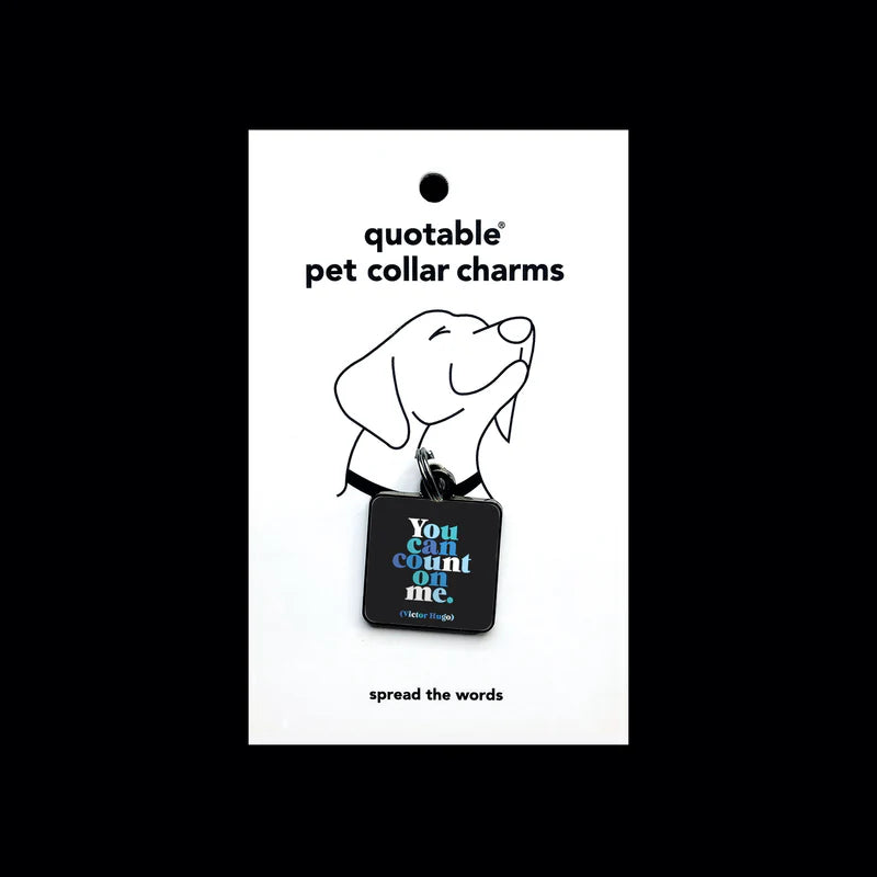 Count on Me Pet Collar Charm