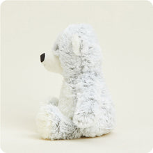 Load image into Gallery viewer, Marshmallow Gray Curly Bear Warmies
