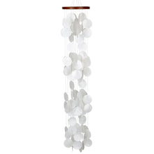 Load image into Gallery viewer, Capiz Waterfall Blanca Woodstock Chime
