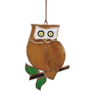 Stained Glass Owl Suncatcher