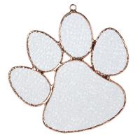 Stained Glass Paw print Suncatcher