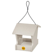 Load image into Gallery viewer, Small Hopper Bird Feeder in Sea Salt Recycled Plastic

