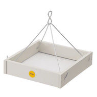 Small Hanging Platform Bird Feeder in Sea Salt Recycled Plastic
