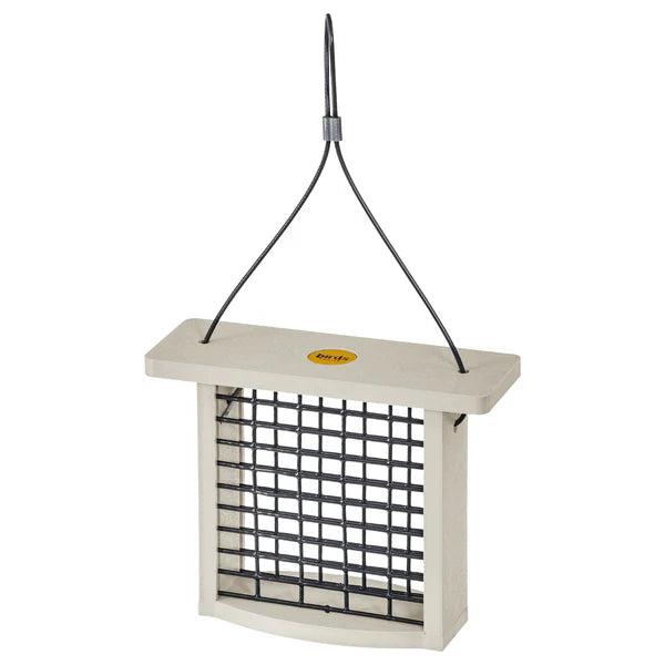 Suet Feeder for Single Cake in Sea Salt Recycled Plastic