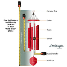 Load image into Gallery viewer, Arabesque® by Wind River 36-inch Windchime in Onyx
