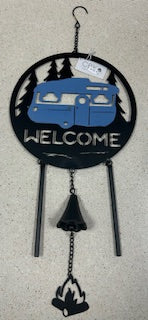 Laser Cut Welcome Camper Wind Chime