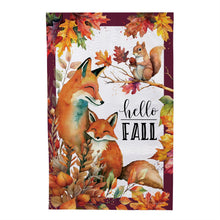 Load image into Gallery viewer, Fox Family Moire House Flag
