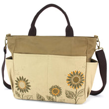 Load image into Gallery viewer, Chala Canvas Print Pocket Tote - Sunflower
