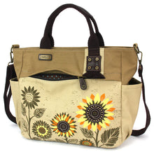 Load image into Gallery viewer, Chala Canvas Print Pocket Tote - Sunflower
