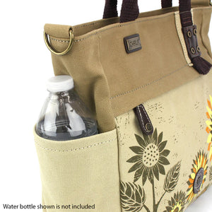 Chala Canvas Print Pocket Tote - Sunflower