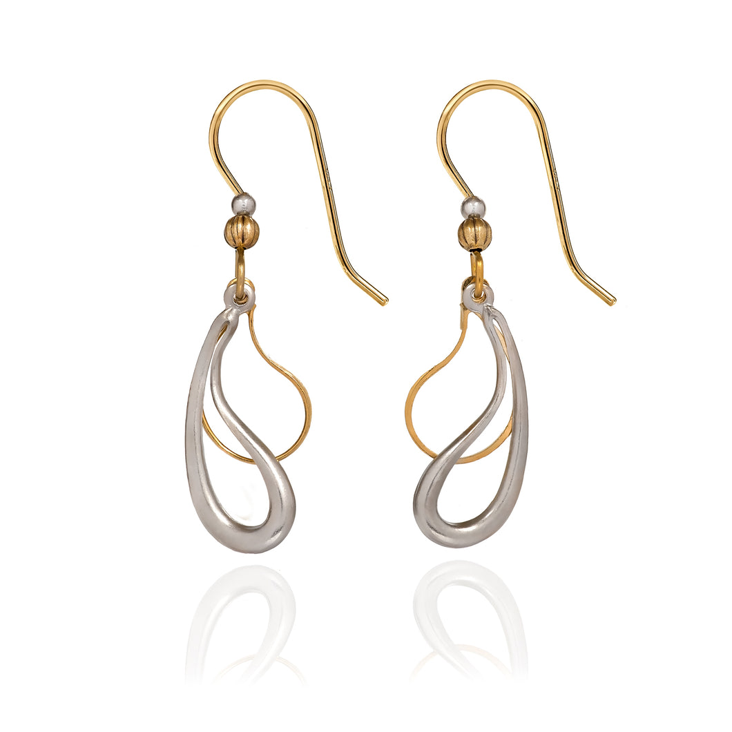 Silver Forest Earring - Playful Paisley Duet