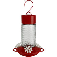 Charming Cherry Glass 13oz Hummingbird Feeder