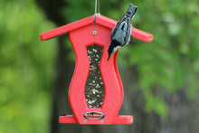 Load image into Gallery viewer, Recycled Curved Hopper Feeder (Small) (Red/Red)
