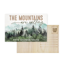 Load image into Gallery viewer, Mountains Calling Scene (North Carolina) Wooden Postcard

