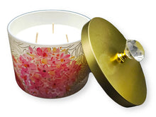 Load image into Gallery viewer, Niquea.d Pink Petals Candle - 15oz Flat Bottom Dish
