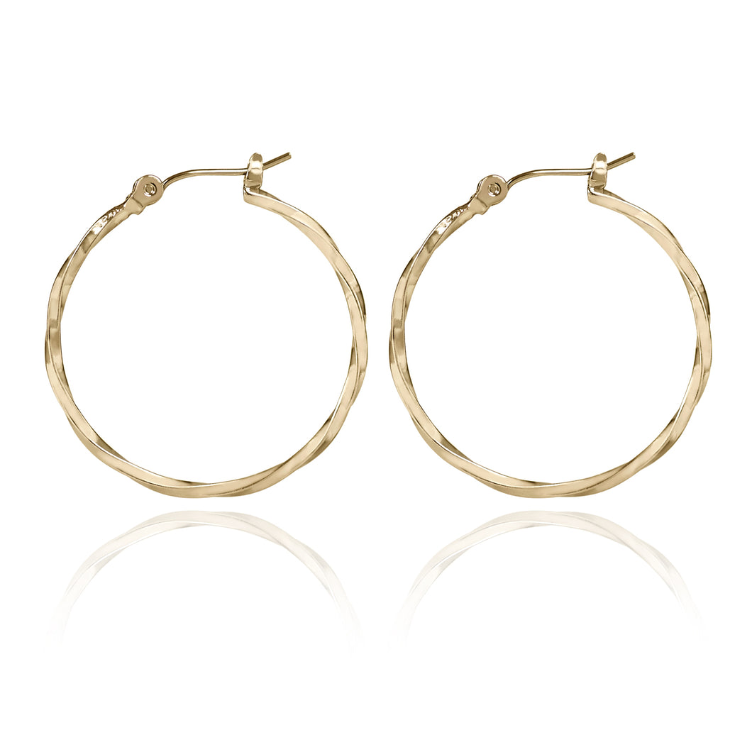 Spirit by Silver Forest Gold Hoop Earrings