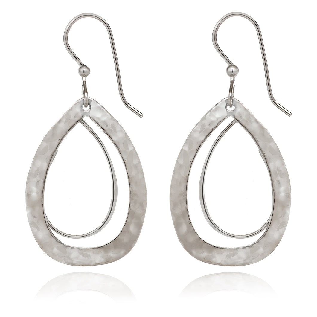 Spirit by Silver Forest Modern Teardrop Duet Earrings