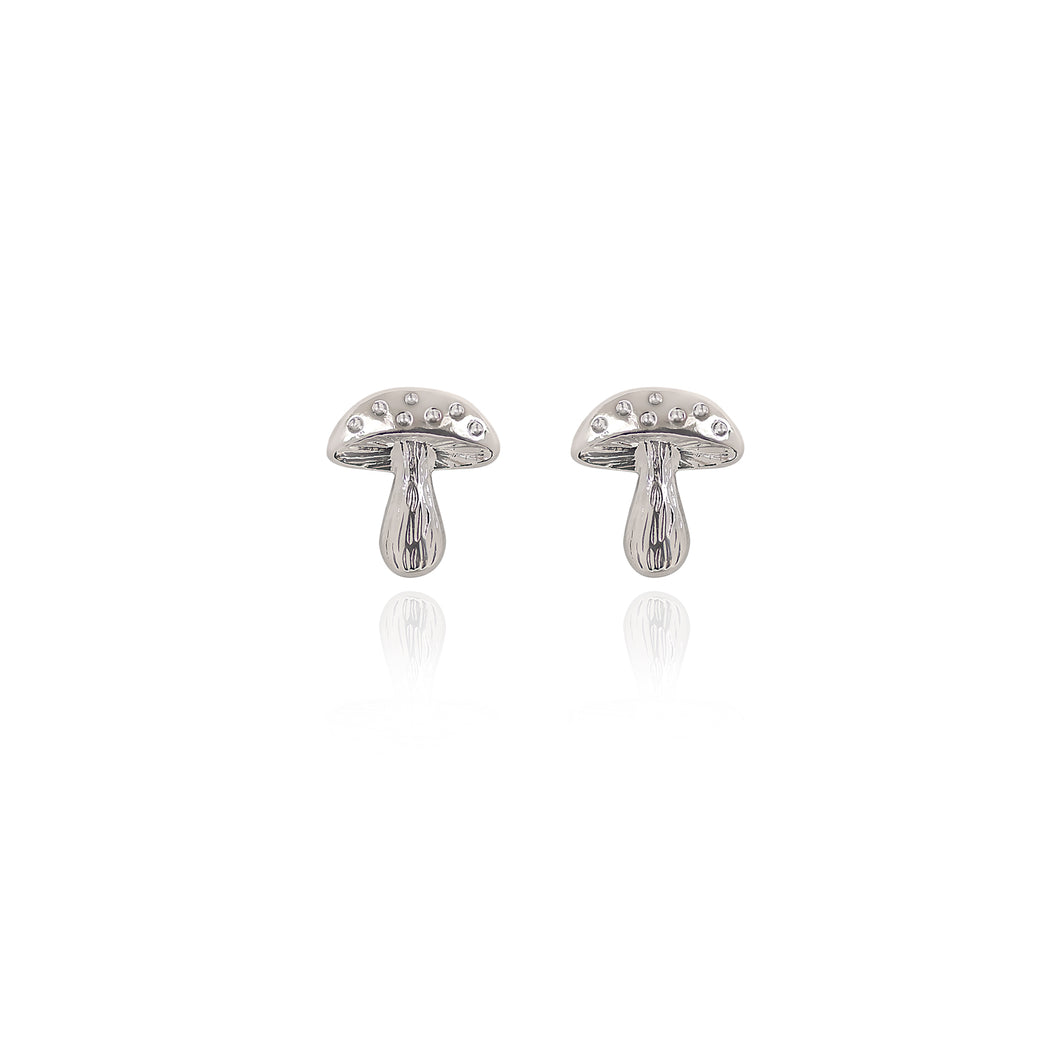 Spirit by Silver Forest Small Mushroom Post Earrings