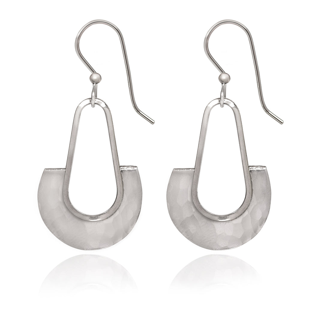 Spirit by Silver Forest Silver Tear With Half Round Earrings