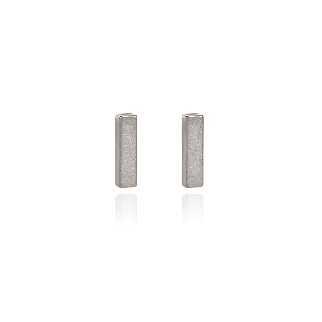 Spirit by Silver Forest Sleek Modern Bar Post Earrings