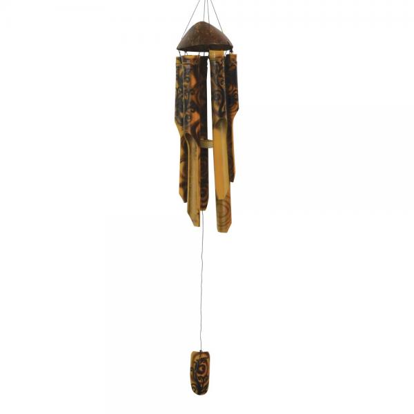 Swirl Burnt Simple Bamboo Chime