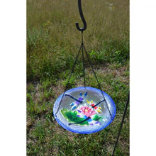 Load image into Gallery viewer, Dragonfly Trio Hanging Birdbath
