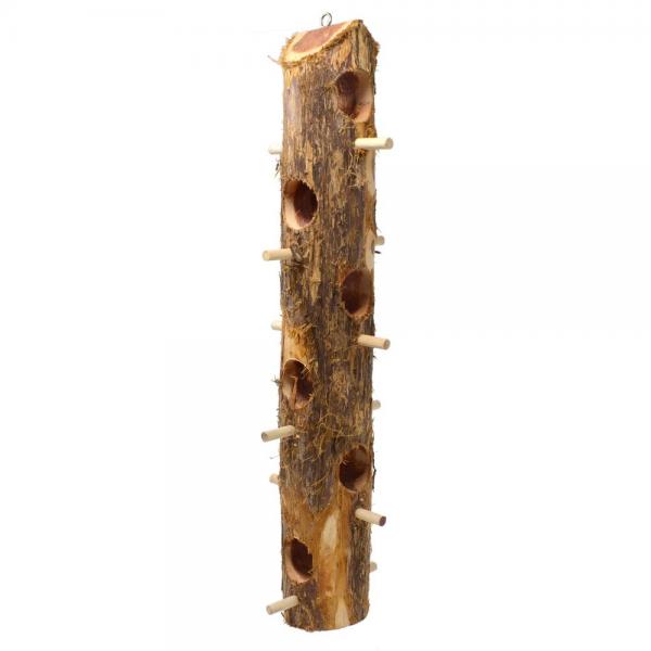 Suet Log with 6 Perches/holes