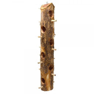 Suet Log with 6 Perches/holes