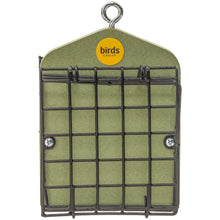 Load image into Gallery viewer, Recycled Plastic Suet Feeder for Two Cakes - Fern Green
