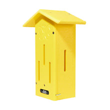 Load image into Gallery viewer, Butterfly House Pole Mounted in Yellow Recycled Plastic
