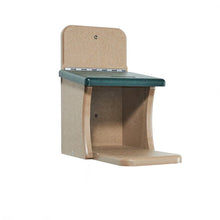 Load image into Gallery viewer, Squirrel Feeder Munch Box - Taupe &amp; Green Recycled Plastic
