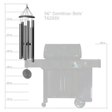 Load image into Gallery viewer, Corinthian Bells® by Wind River 56-inch Windchime in Black
