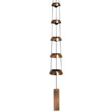 Load image into Gallery viewer, Temple Bells Quintet Copper Woodstock Chime
