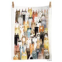 Load image into Gallery viewer, Cat Power 100% Cotton Tea Towel
