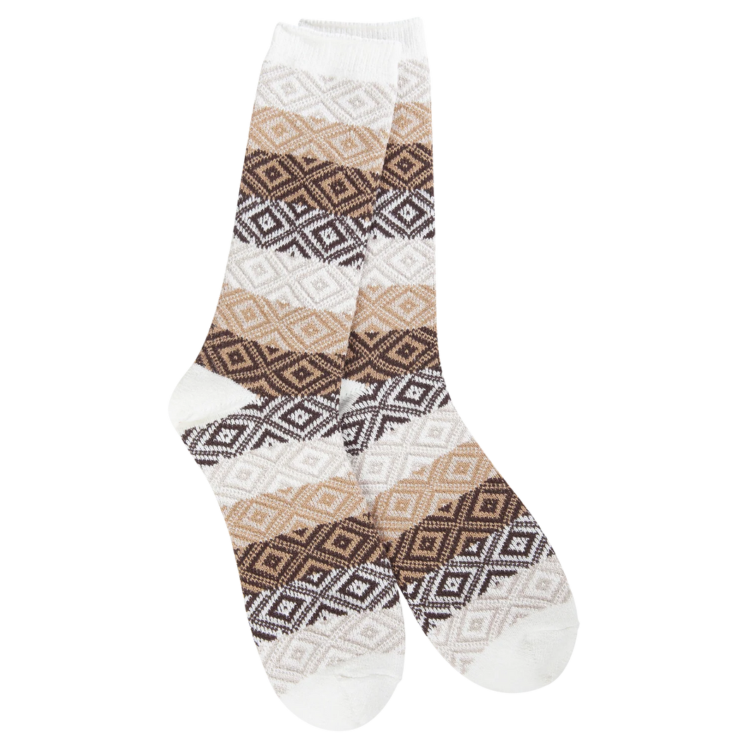 World's Softest Weekend Gem Crew - Chocolate Multi