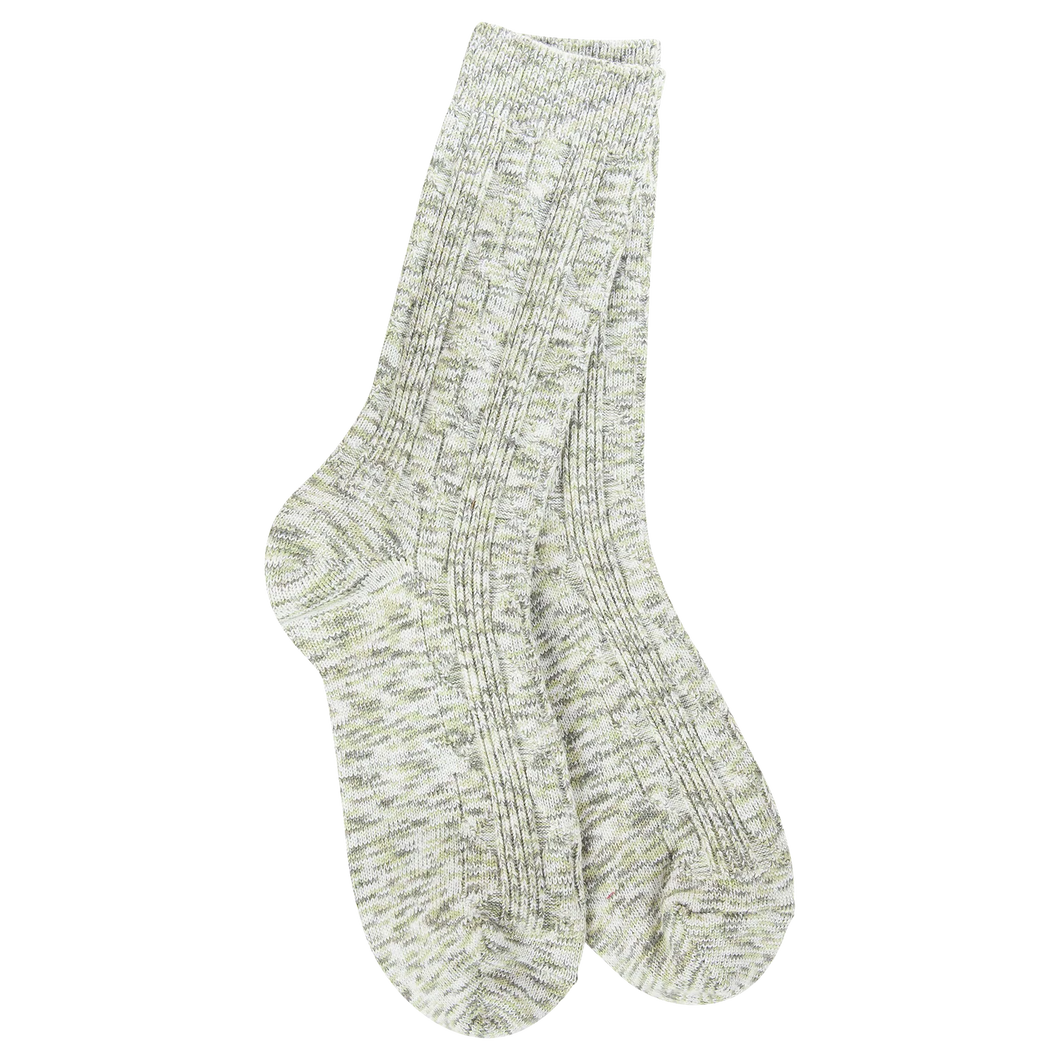 World's Softest Weekend Lightweight Cable Crew - Envy Multi