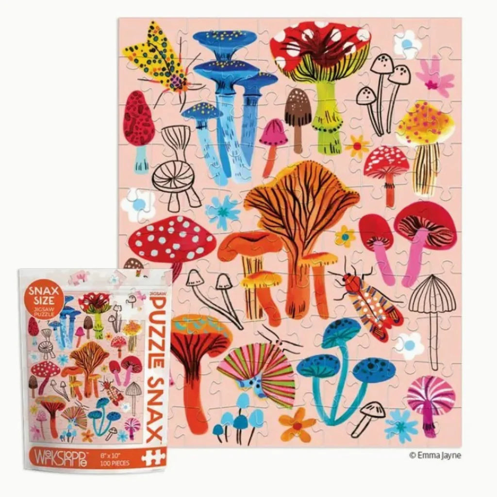 Mushroom Patch 100 Piece Jigsaw Puzzle Snax