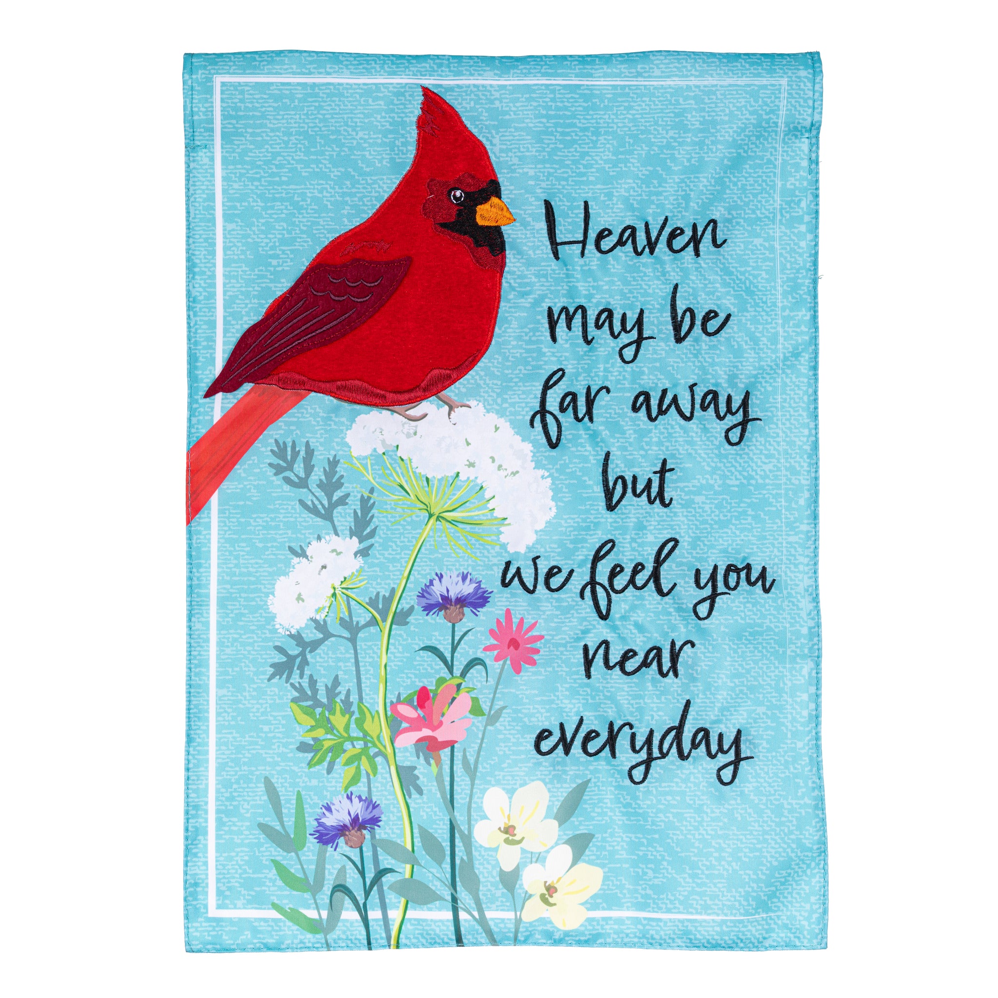 Evergreen Cardinal Memorial Garden Flag - Thumbnail 2