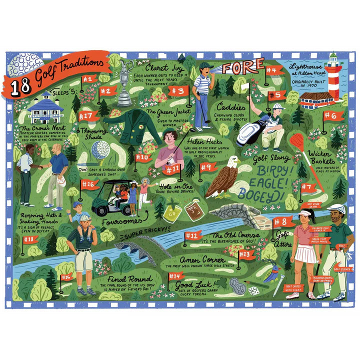 18 Golf Traditions 500 Piece Jigsaw Puzzle